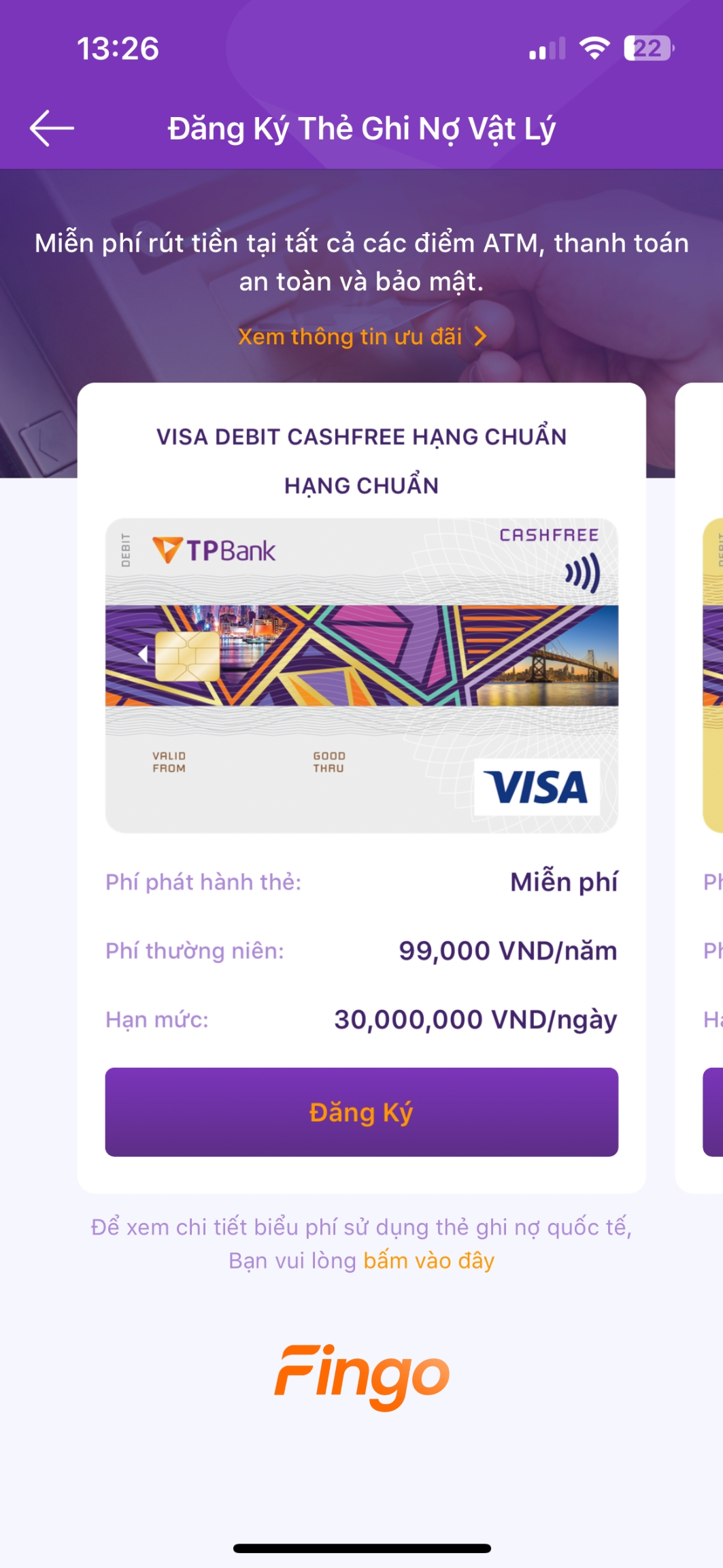 Cách mở thẻ Visa TPBank bước 3