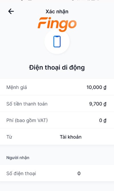 Xác nhận thông tin lần nữa