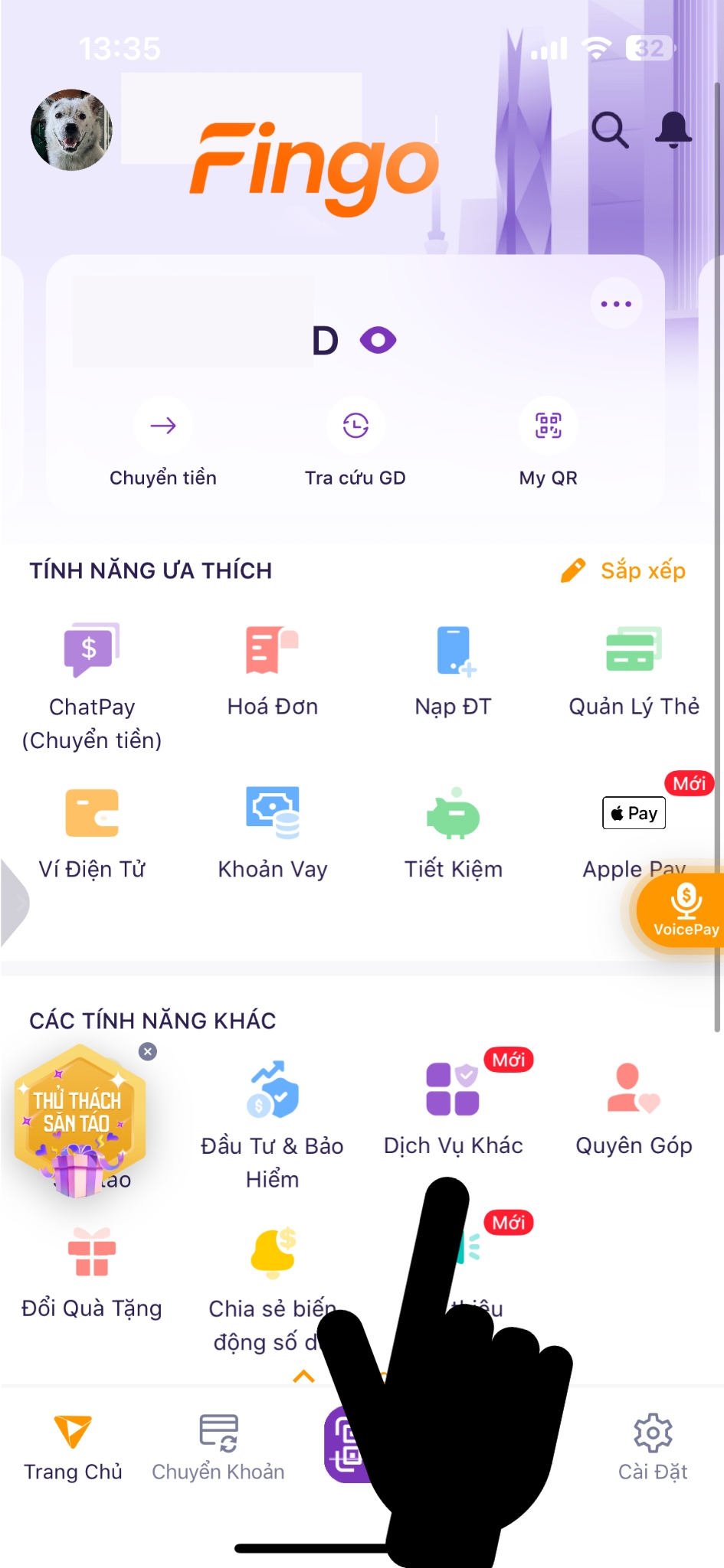 Cách nộp tiền bảo hiểm xã hội qua TPBank bước 1