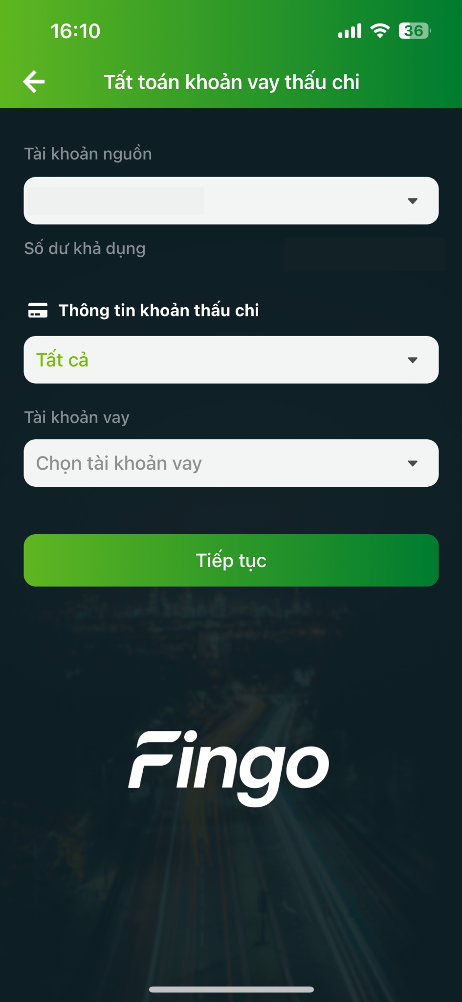 Cách thanh toán khoản vay Vietcombank bước 2