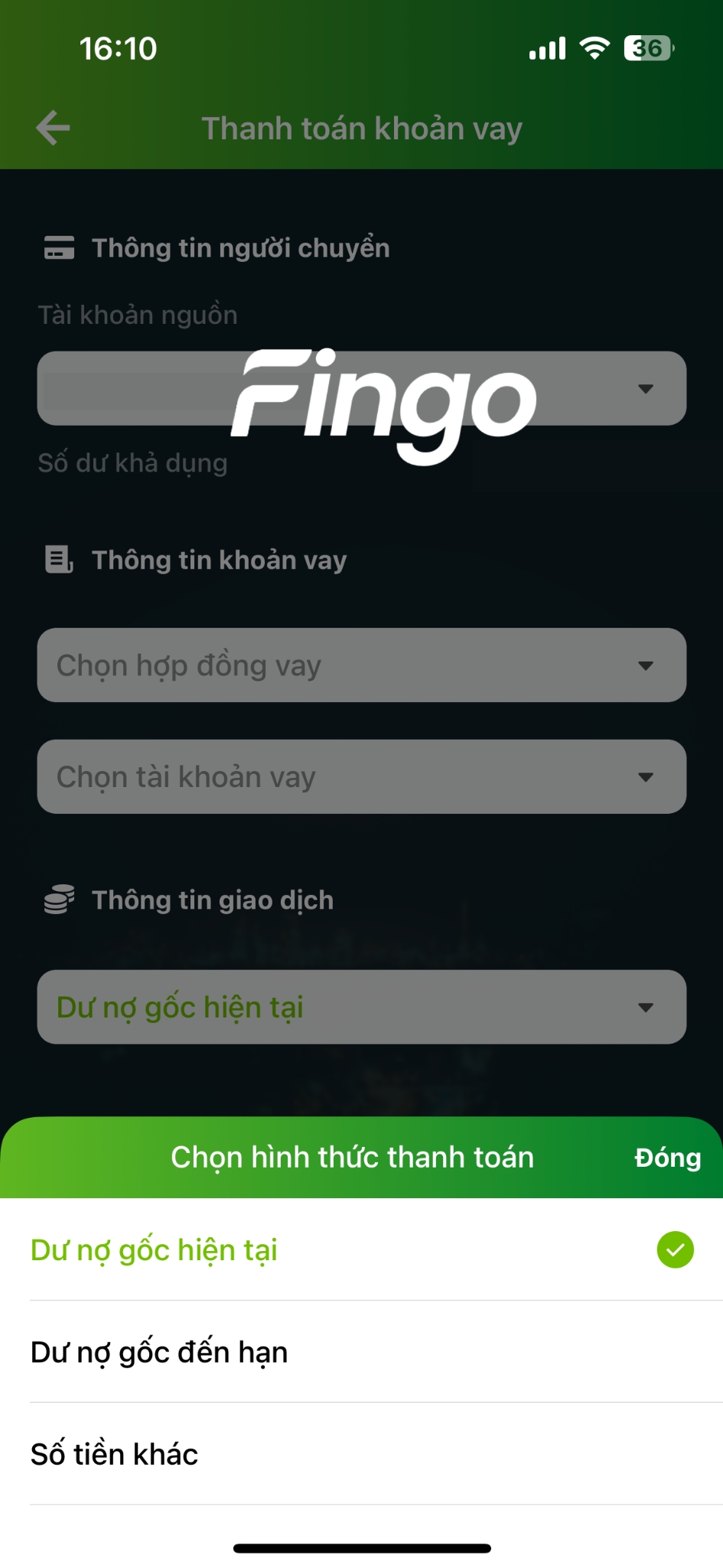 Cách thanh toán khoản vay Vietcombank bước 3