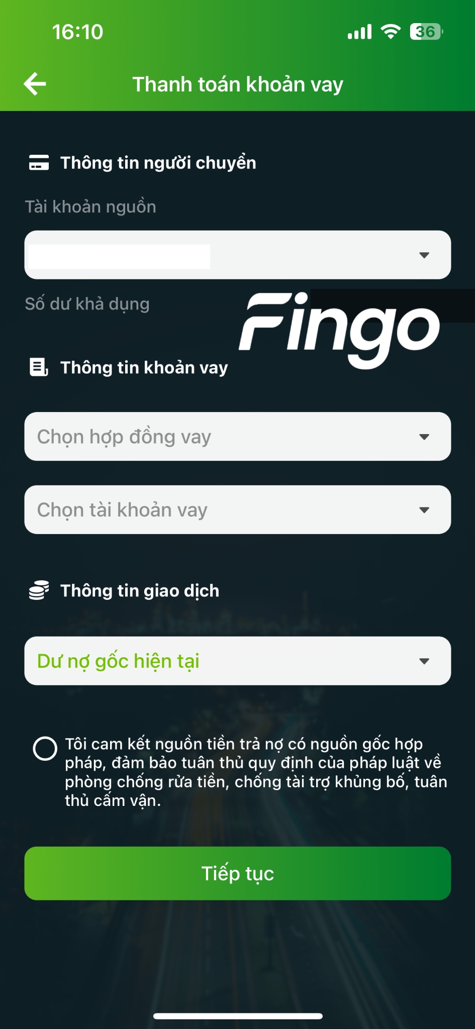 Cách thanh toán khoản vay Vietcombank bước 4
