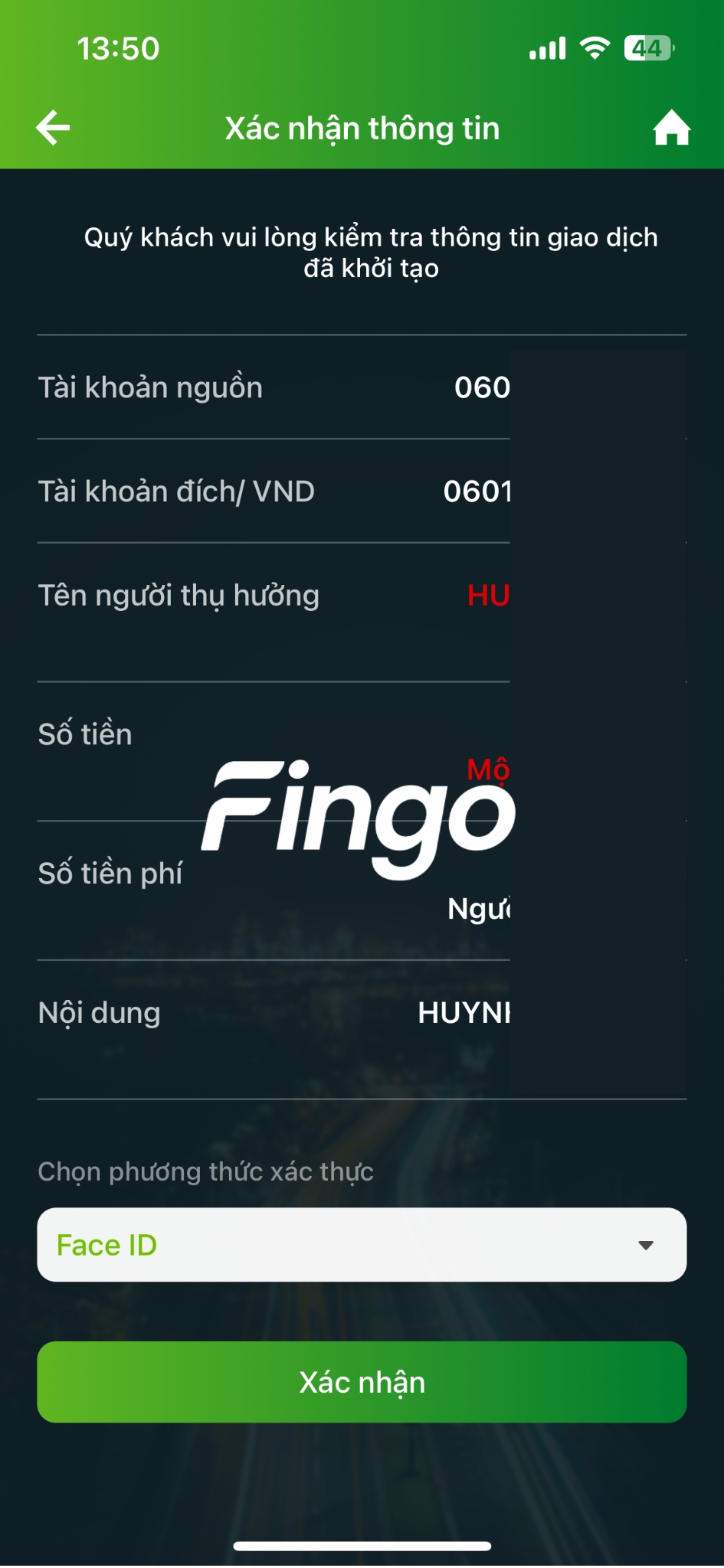 Cách chuyển tiền trong Vietcombank bước 3