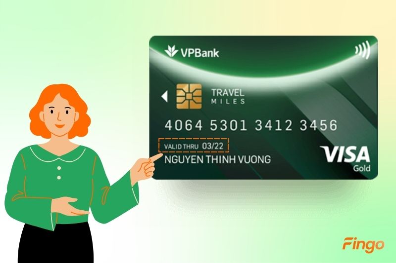 Ngày hết hạn thẻ tín dụng VPBank nằm ở đâu?