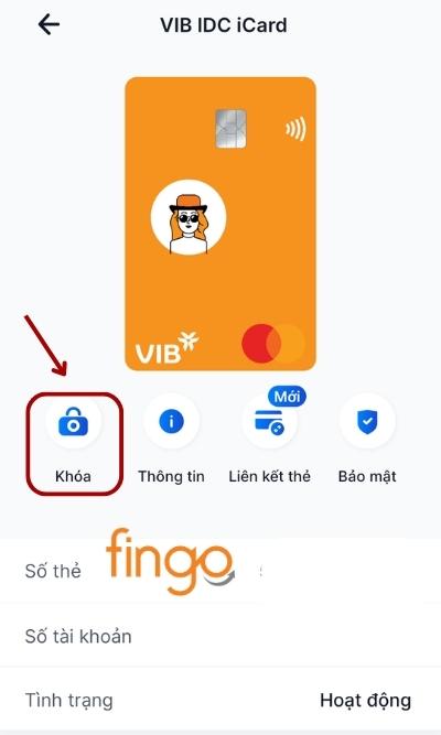 Tại màn hình, chọn mục Khóa
