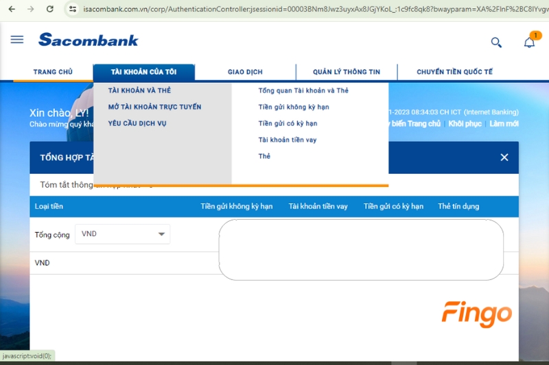 Sử dụng dịch vụ ngân hàng trực tuyến Internet Banking/ mobile banking 