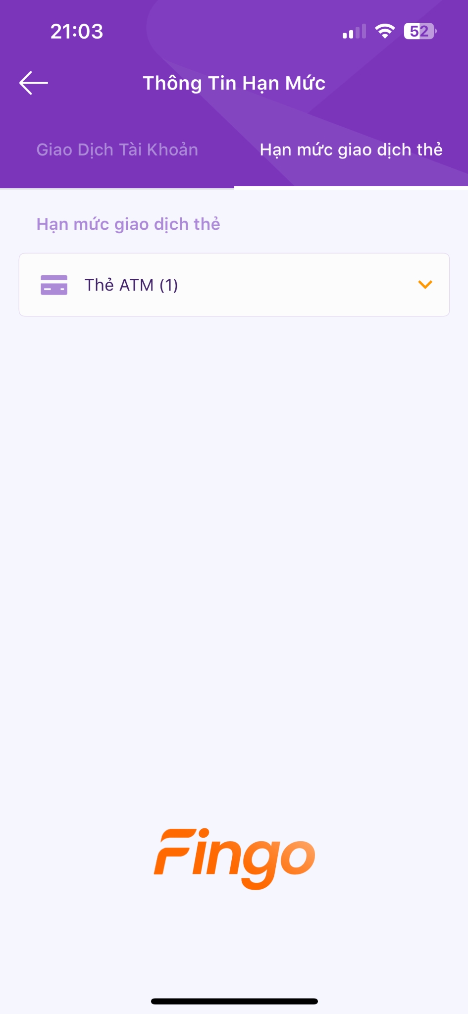 Cách kiểm tra hạn mức thẻ tín dụng TPBank bước 4