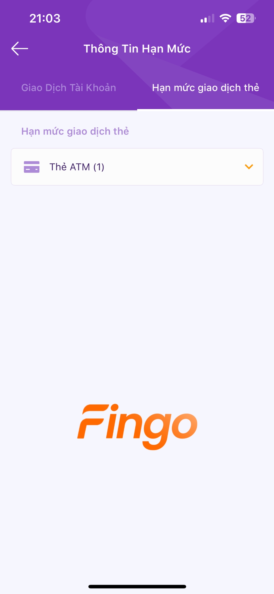 Cách kiểm tra hạn mức thẻ tín dụng TPBank EVO bước 4