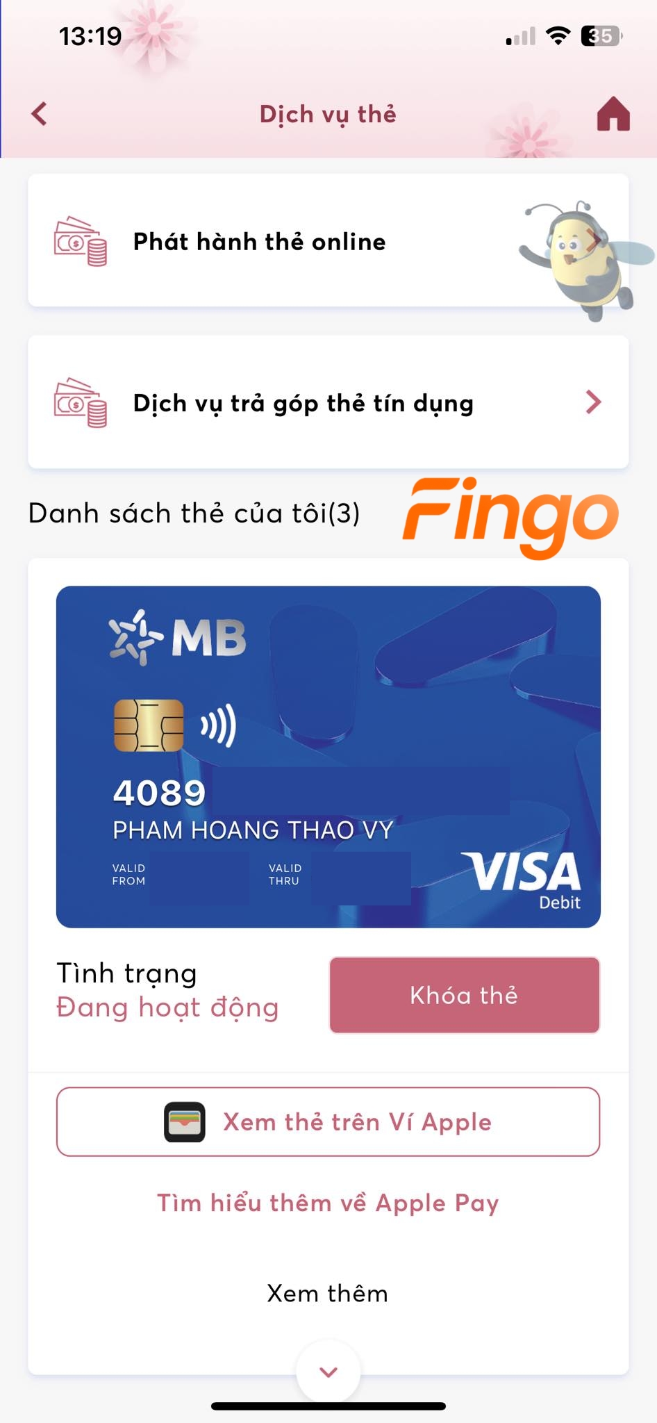 Kiểm tra số thẻ MB Bank tại đây