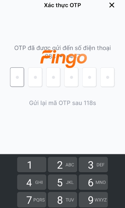 Lúc này, mã OTP sẽ được gửi về số điện thoại dùng đã đăng ký MyVIB. Nhập mã ấy để xác thực thủ tục