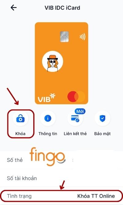 Tại màn hình, chọn mục Khóa