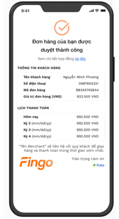 Hoàn tất đăng ký mua hàng