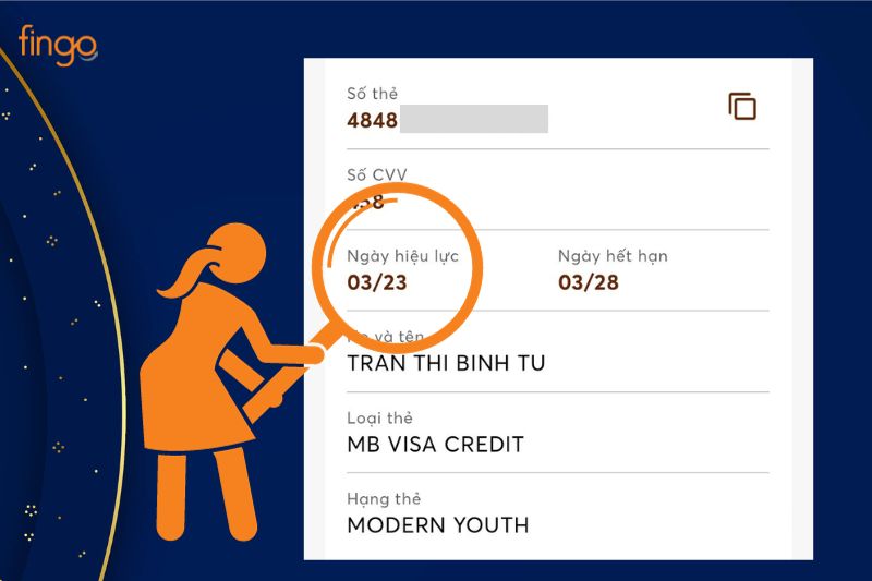 Kiểm tra ngày phát hành thẻ MB Bank qua app