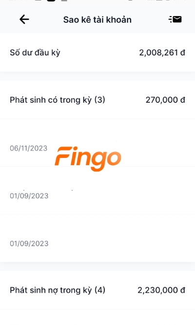 Màn hình lúc này sẽ hiện thị đầy đủ những giao dịch đã thực hiện thành công trong thời gian được chọn. 