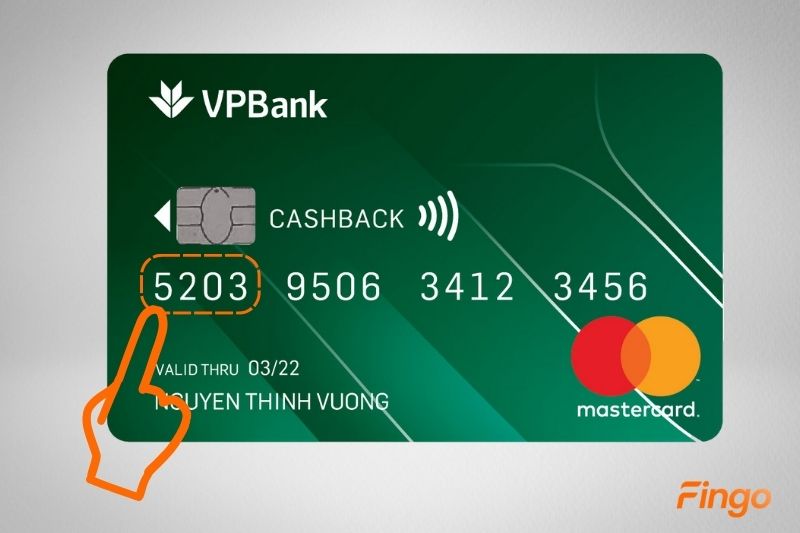 Thẻ tín dụng VPBank Mastercard thường bắt đầu bằng 5203, 5249,...