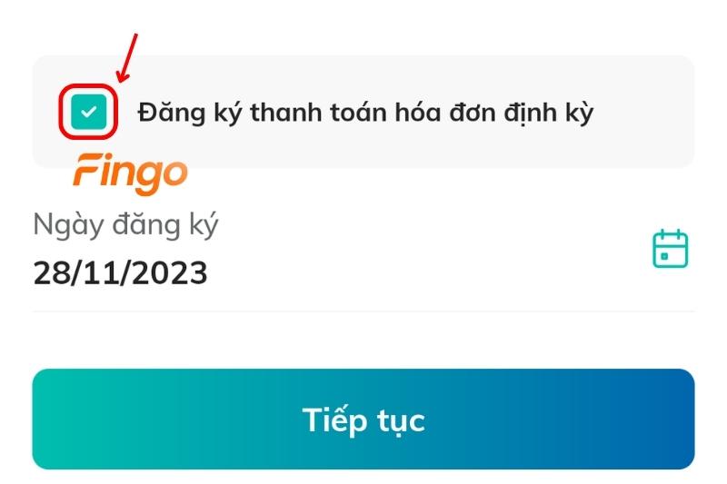 Thanh toán tiền điện tự động