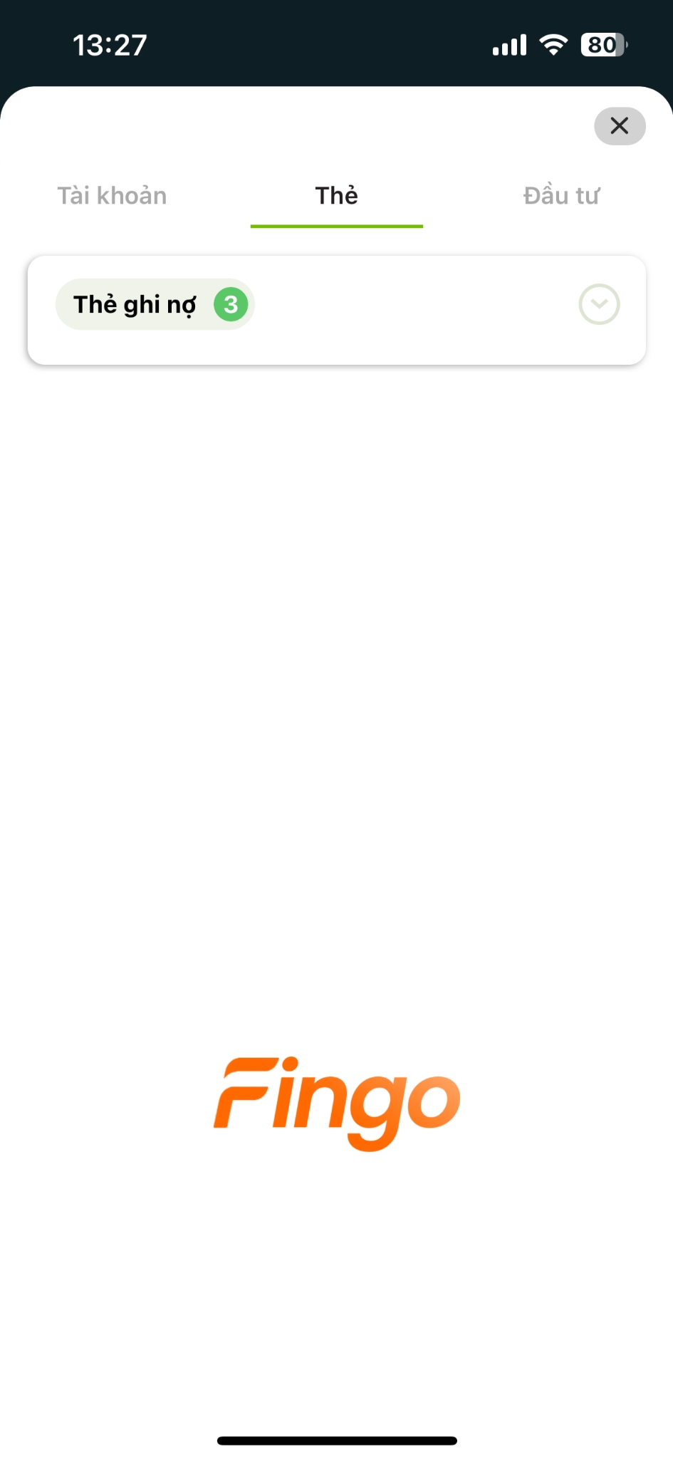 Cách xem số thẻ tín dụng Vietcombank bước 2