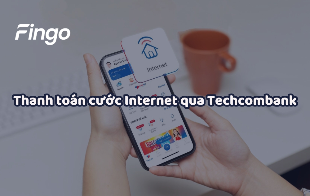 Cách thanh toán cước internet qua Techcombank Mobile