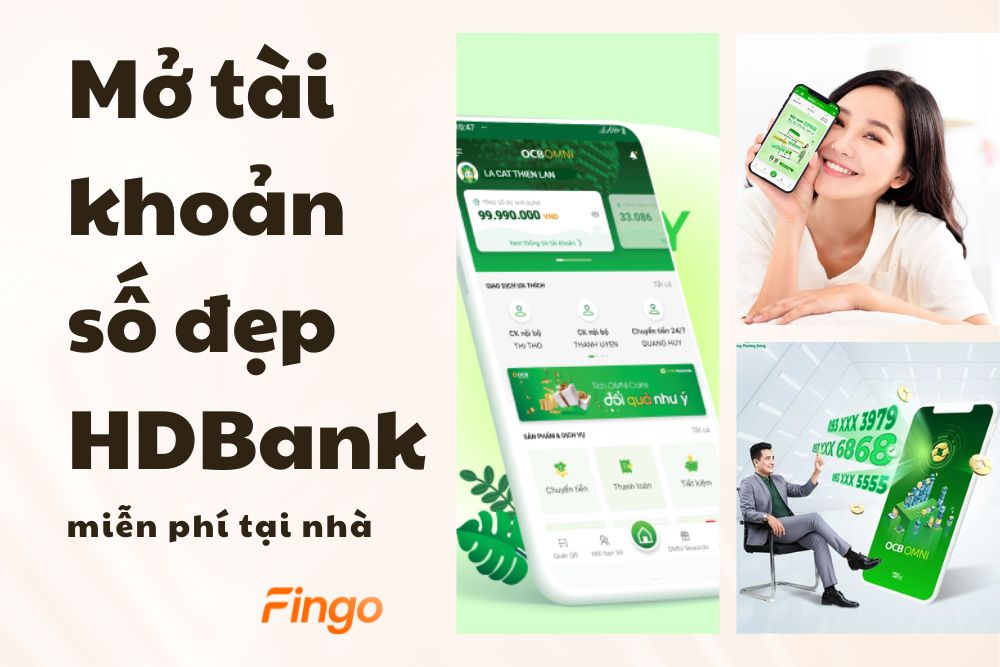 Mở tài khoản số đẹp OCB miễn phí tại nhà