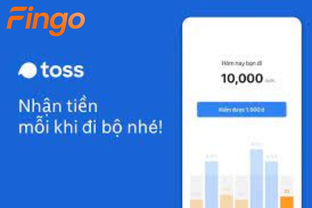 app Toss đi bộ kiếm tiền