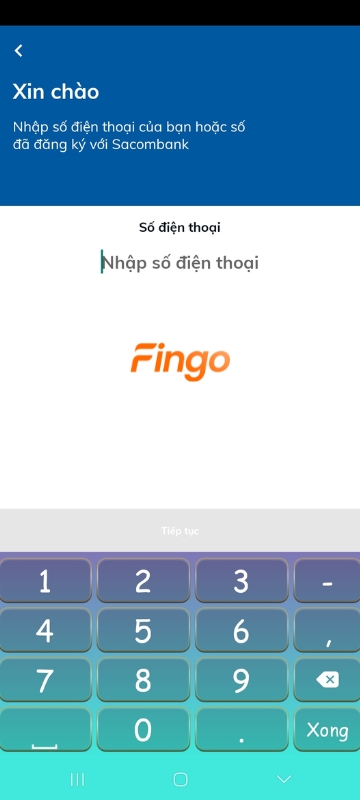Chọn "Đăng nhập" > và "Nhập số điện thoại" đã đăng ký tài khoản trước đó.