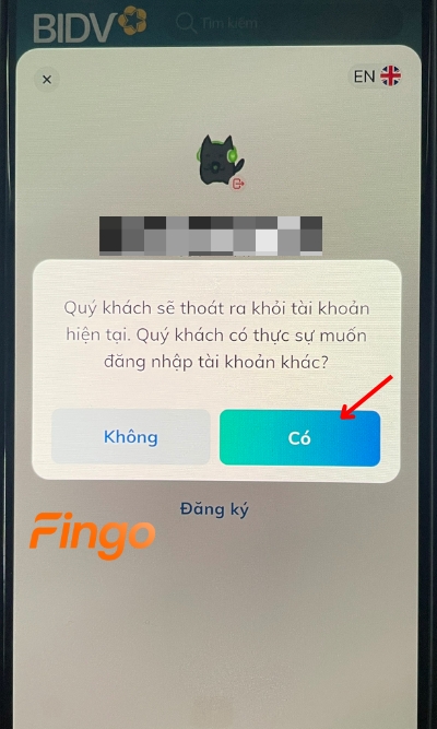 Xác nhận Có để xác nhận đăng xuất hoàn toàn