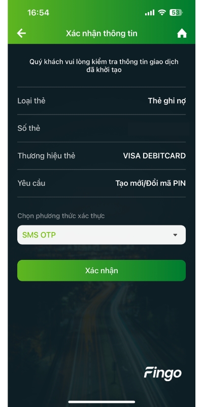 Cách lấy lại mã PIN Vietcombank bước 4