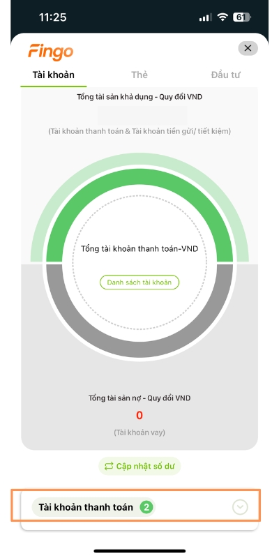Cách sao kê tài khoản Vietcombank bước 2