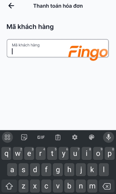 Nhập Mã khách hàng