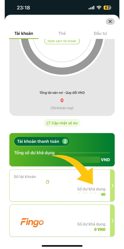 Cách tra cứu mã giao dịch Vietcombank bước 2