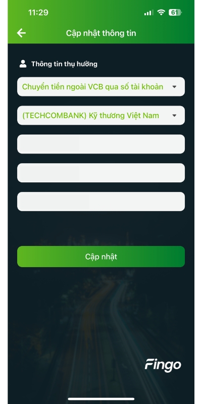 Cách xóa danh bạ thụ hưởng Vietcombank bước 6