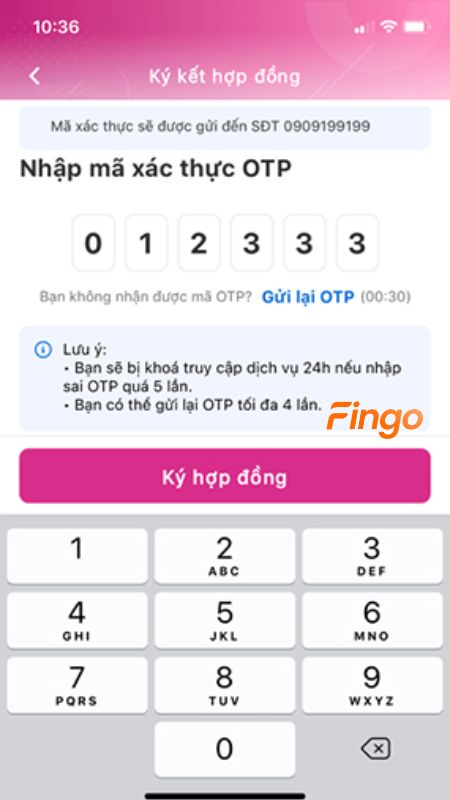 Nhập mã OTP