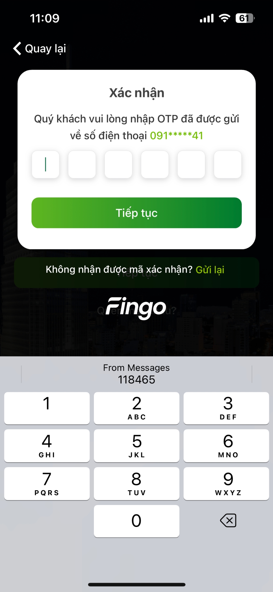 Cách đăng xuất tài khoản trên App Vietcombank để đăng nhập tài khoản khác bước 3
