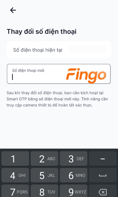 Nhập số điện thoại mà khách hàng thực hiện. Chọn Tiếp tục