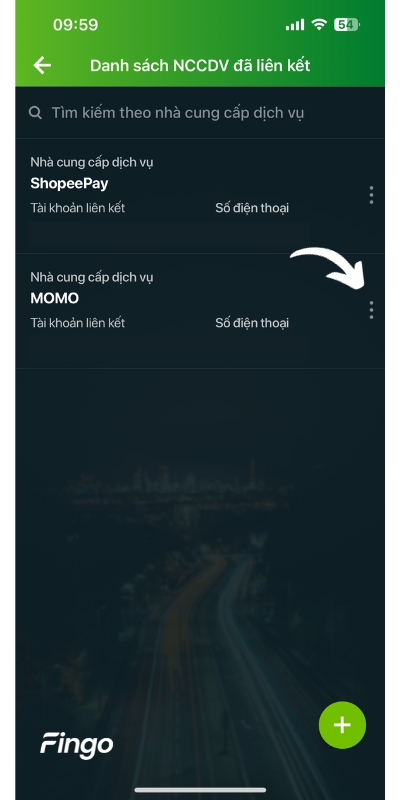 Hủy liên kết MoMo với ngân hàng Vietcombank qua VCB Digibank bước 3