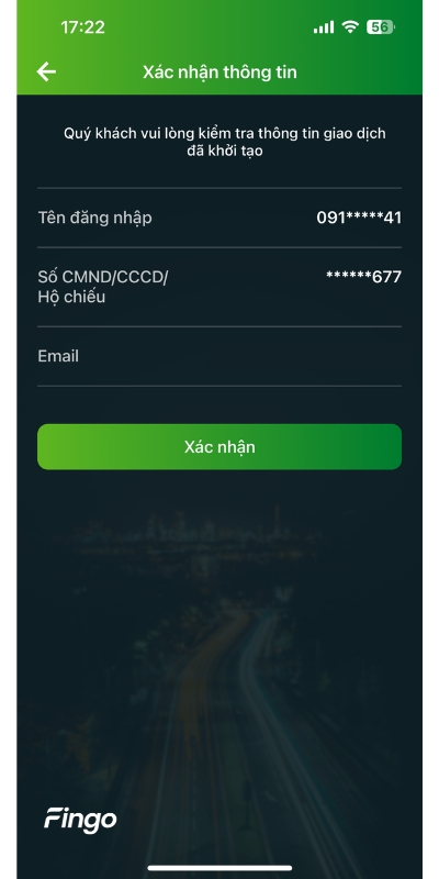 Cách lấy lại mật khẩu Vietcombank bước 3