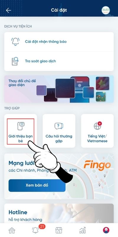 Chọn giới thiệu bạn bè