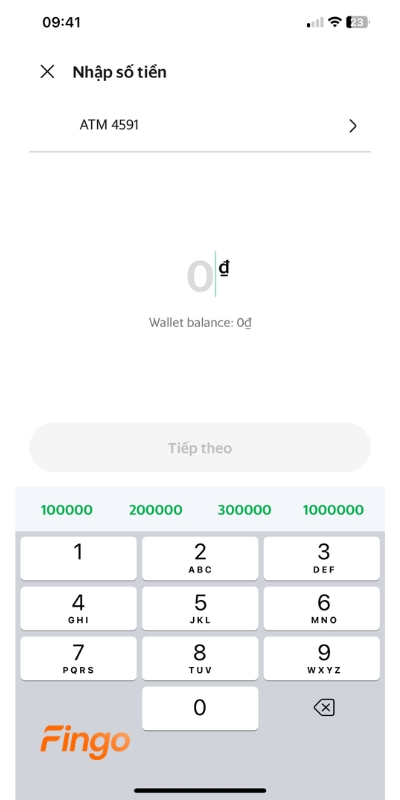 Cách nạp tiền Grab qua ngân hàng Vietcombank bước 4