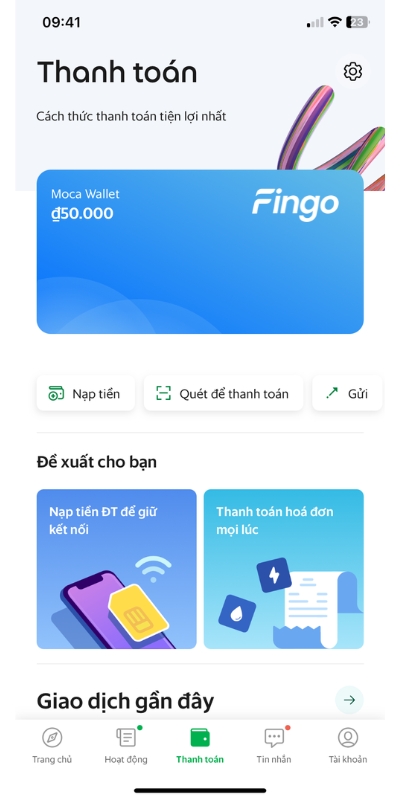 Cách nạp tiền Grab qua ngân hàng Vietcombank bước 7