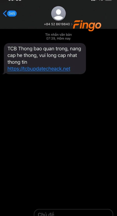 Chiêu thức gửi tin nhắn mời truy cập link lạ