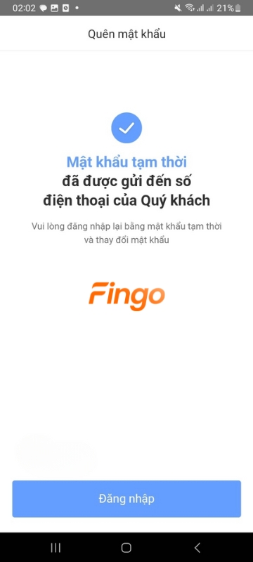 Chọn “Gửi mã xác thực”, sau đó “Nhập mã xác thực” được gửi đến số điện thoại -> Bấm “xác nhận”.