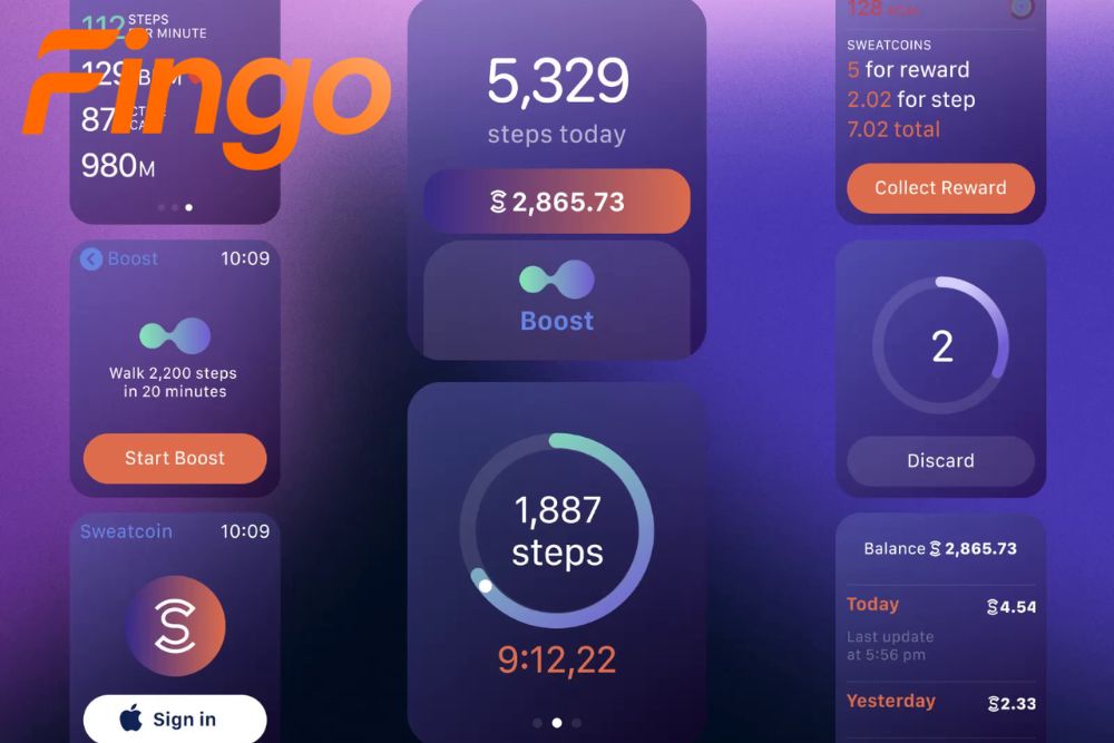 SWEATCOIN ứng dụng đi bộ kiếm tiền