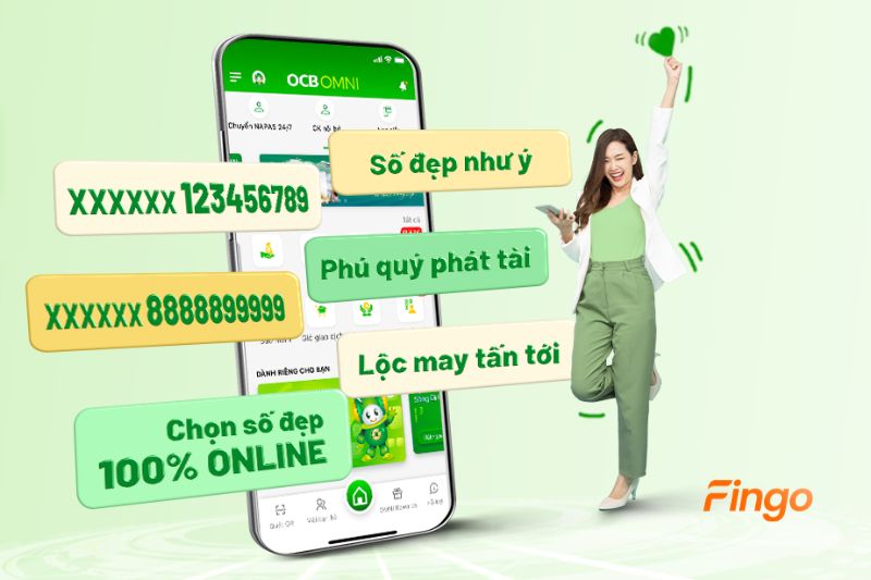 Bạn có thể tự do chọn lựa chữ số theo những tiêu chí cá nhân để mở tài khoản số đẹp OCB