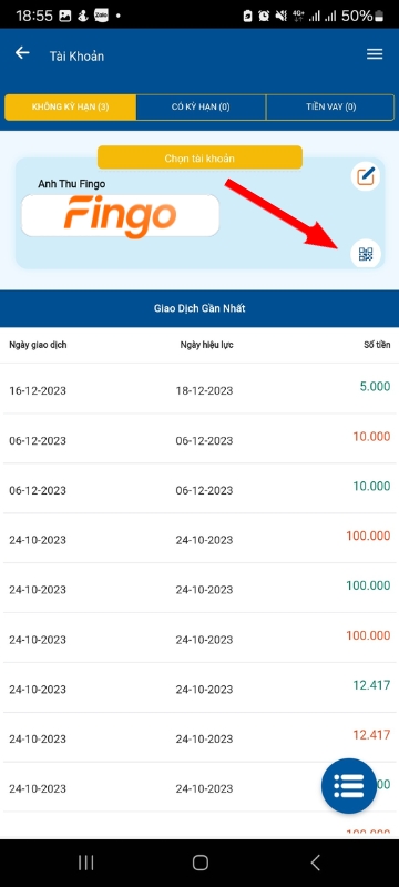 Chọn "Tạo mã QR"