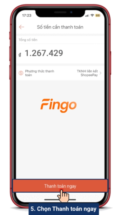 Nhấn xác nhận ngay