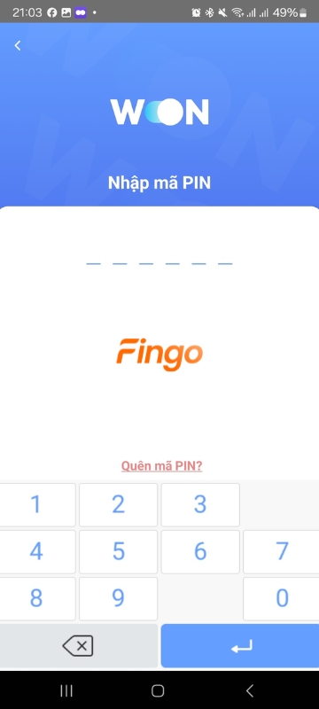 Nhập mã PIN