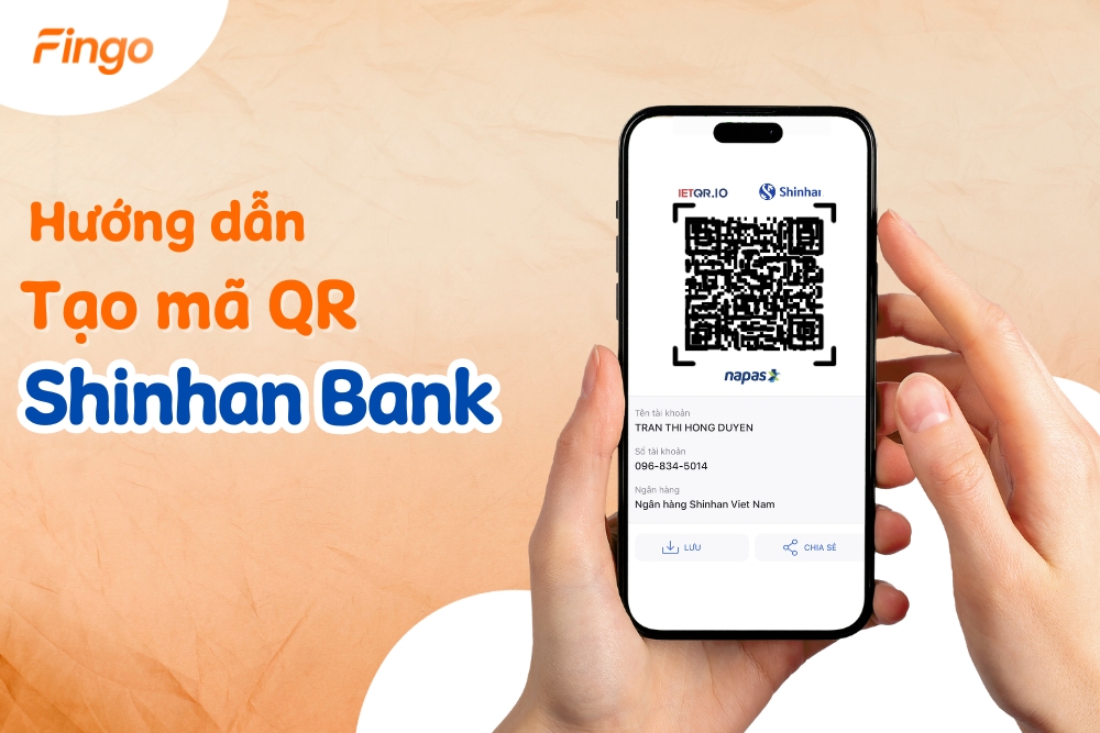 Hướng dẫn tạo mã QR Shinhan Bank trên điện thoại đơn giản
