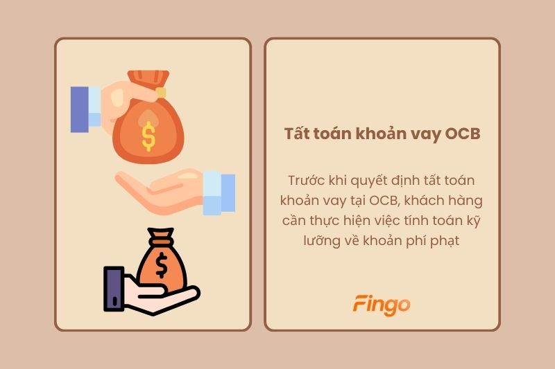 Trước khi quyết định tất toán khoản vay tại OCB, khách hàng cần thực hiện việc tính toán kỹ lưỡng về khoản phí phạt