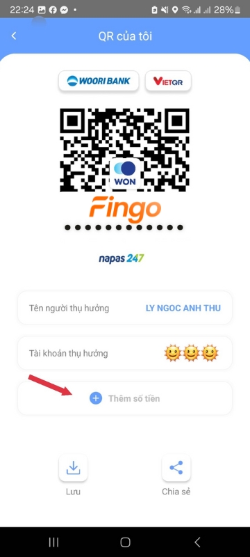 Mã QR Woori Bank 
