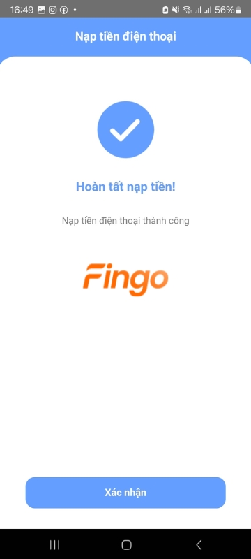 Nhập mã PIN để hoàn tất nạp tiền điện thoại qua Woori WON